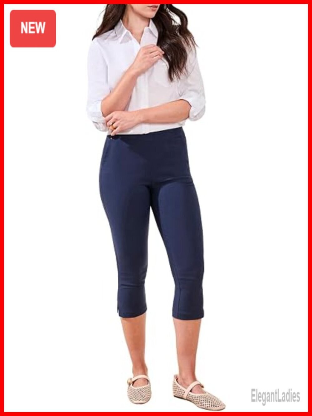 Performance Stretch Slimming Capri Pants with Tummy Control